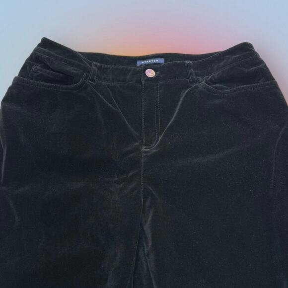 JONES NEW YORK Women’s 10P Black Velvet Pant - Picture 1 of 4